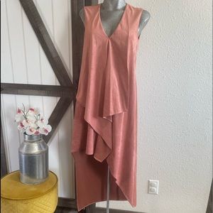 BCBGMaxAzria Trar Faux Suede Asymmetrical Dress XXS